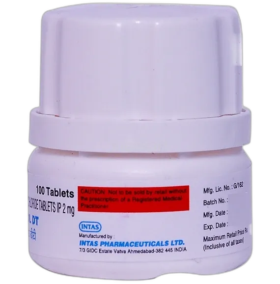 bexol dt 2mg tablet 100's